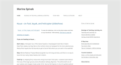 Desktop Screenshot of marinaspivak.com